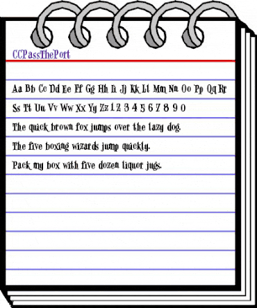 CCPassThePort Regular animated font preview CCPassThePort Regular animated font preview