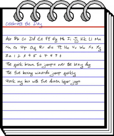 Celebrate the Day Regular animated font preview Celebrate the Day Regular animated font preview