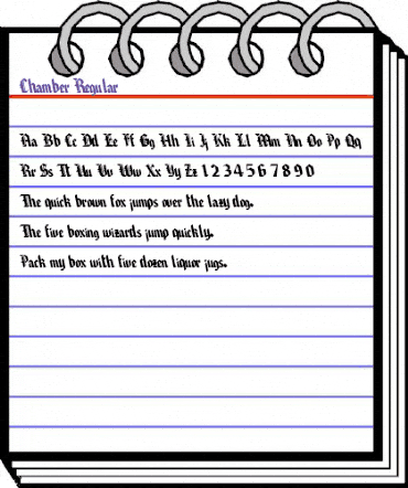 Chamber Regular animated font preview Chamber Regular animated font preview