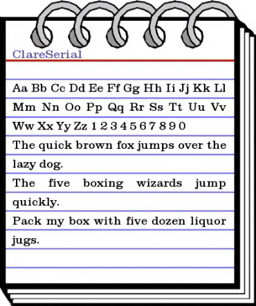 ClareSerial Regular animated font preview ClareSerial Regular animated font preview