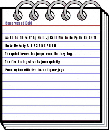 Compressed Bold animated font preview Compressed Bold animated font preview