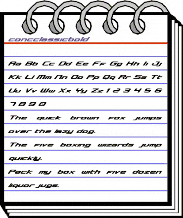 Concielian Classic Bold Bold animated font preview Concielian Classic Bold Bold animated font preview