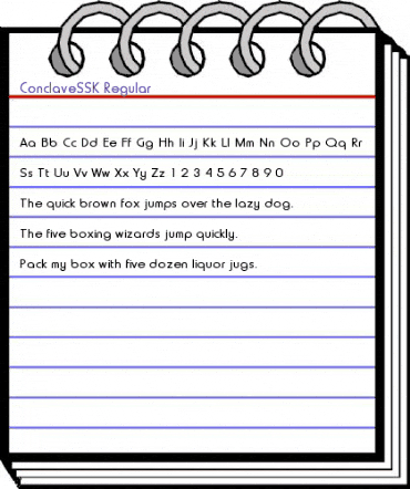 ConclaveSSK Regular animated font preview ConclaveSSK Regular animated font preview