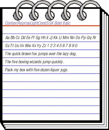 ContextRepriseLightCondSSK Bold Italic animated font preview ContextRepriseLightCondSSK Bold Italic animated font preview