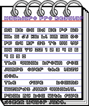 Hachicro Pro Regular animated font preview Hachicro Pro Regular animated font preview