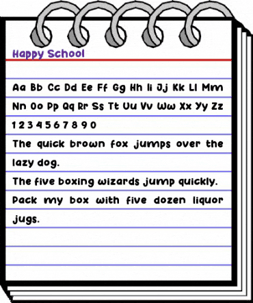 Happy School Regular animated font preview Happy School Regular animated font preview