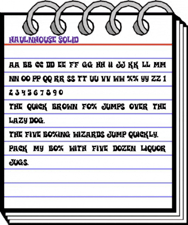 Haulnhouse Solid Regular animated font preview Haulnhouse Solid Regular animated font preview