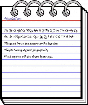 Haunted Eyes Regular animated font preview Haunted Eyes Regular animated font preview