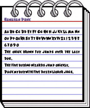 Hawaiian Punk Regular animated font preview Hawaiian Punk Regular animated font preview