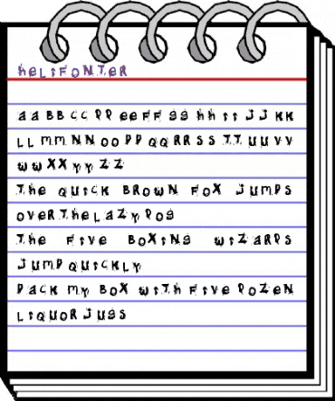 Helifonter Regular animated font preview Helifonter Regular animated font preview