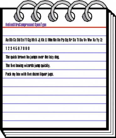 HeliosUltraCompressed Regular animated font preview HeliosUltraCompressed Regular animated font preview