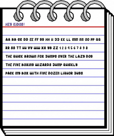 Hey Kidos Regular animated font preview Hey Kidos Regular animated font preview