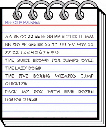HFF Clip Hanger Regular animated font preview HFF Clip Hanger Regular animated font preview