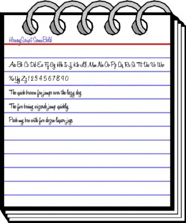 HoneyScript SemiBold animated font preview HoneyScript SemiBold animated font preview