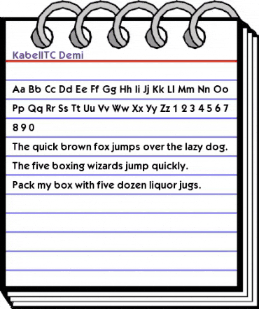 KabelITC Demi animated font preview KabelITC Demi animated font preview
