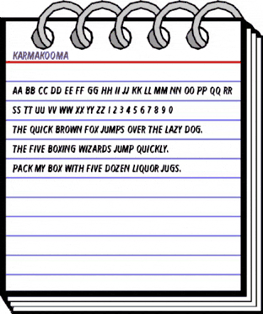 Karmakooma Regular animated font preview Karmakooma Regular animated font preview