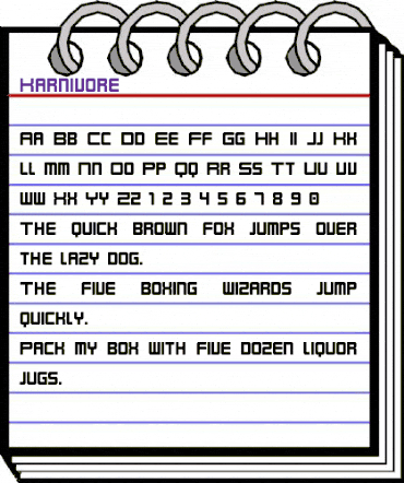 Karnivore Regular animated font preview Karnivore Regular animated font preview