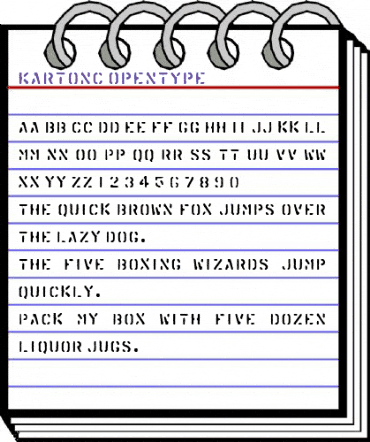 KartonC Regular animated font preview KartonC Regular animated font preview