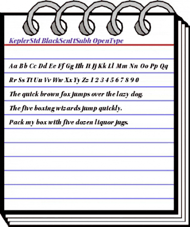 Kepler Std Black Semicondensed Italic Subhead animated font preview Kepler Std Black Semicondensed Italic Subhead animated font preview