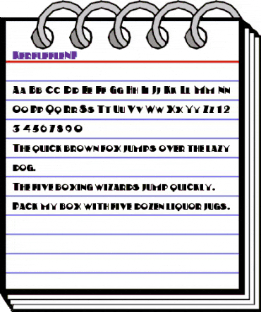 Kerfuffle NF Regular animated font preview Kerfuffle NF Regular animated font preview