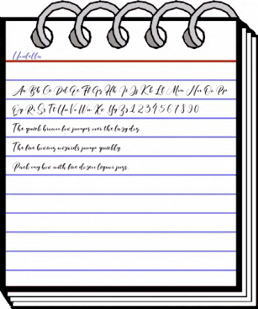 Undella Regular animated font preview Undella Regular animated font preview