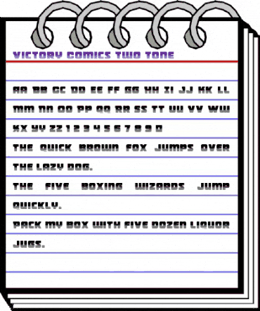Victory Comics Two-Tone Regular animated font preview Victory Comics Two-Tone Regular animated font preview