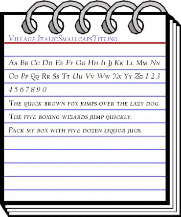 Village Regular animated font preview Village Regular animated font preview