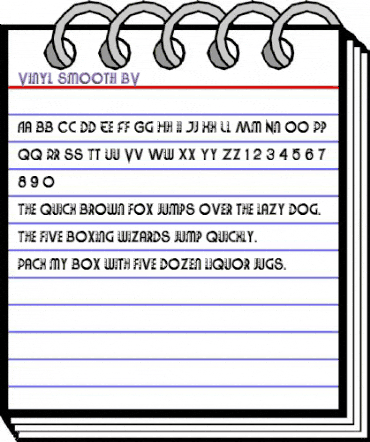 Vinyl Smooth BV Regular animated font preview Vinyl Smooth BV Regular animated font preview