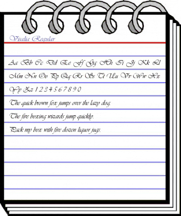 Visalia Regular animated font preview Visalia Regular animated font preview