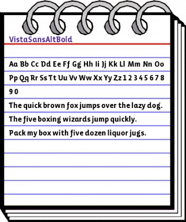 VistaSansAltBold Regular animated font preview VistaSansAltBold Regular animated font preview
