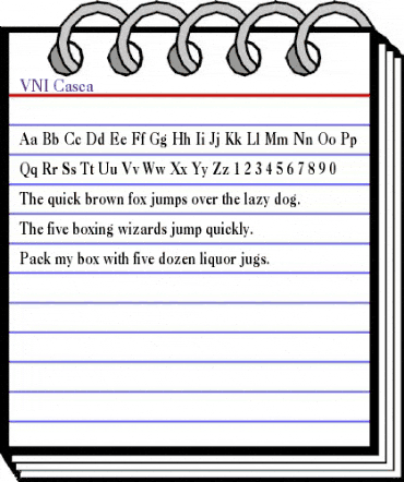 VNI-Casca Normal animated font preview VNI-Casca Normal animated font preview