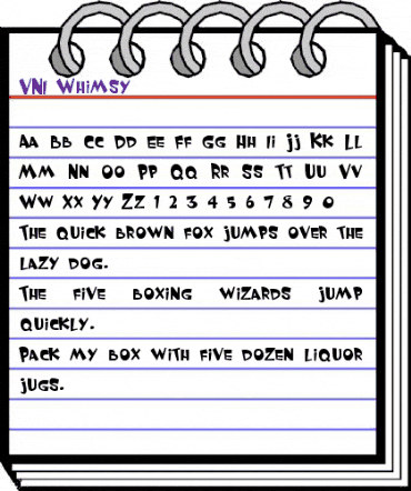 VNIWhimsy Regular animated font preview VNIWhimsy Regular animated font preview