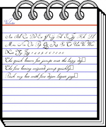 Volutes Regular animated font preview Volutes Regular animated font preview