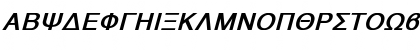Athens Greek Bold Italic Font