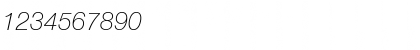 Helvetica 35 Thin Italic Font