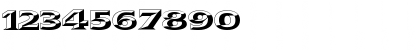 3 Prismatic Numbers DNA Regular Font