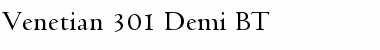 Venetian301 Dm BT Demi Font