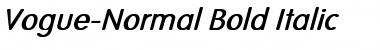 Vogue-Normal Bold Italic Regular Font