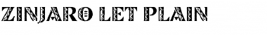 Zinjaro LET Plain Font