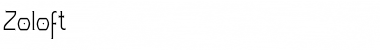 Zoloft Roman Font