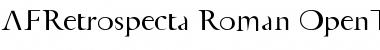 AFRetrospecta Roman Font