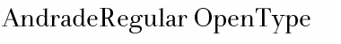 AndradeRegular Regular Font