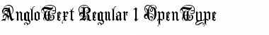 AngloText Regular Font