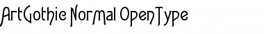 ArtGothic-Normal Regular Font