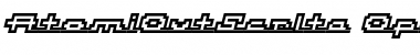 AtomiOutScrIta Regular Font