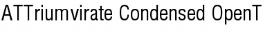 ATTriumvirateCondensed Regular Font
