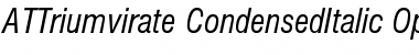 ATTriumvirateCondensed Regular Font