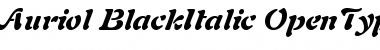 Auriol Black Italic Font