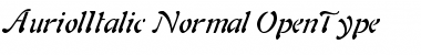 AuriolItalic Regular Font