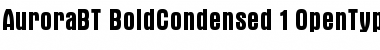 Aurora Bold Condensed Font